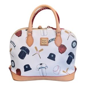 Dooney & Bourke MLB‎ Toronto Blue Jays Baseball Zip Zip Satchel Bag